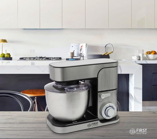 Krachtige Keukenmachine 1300W met 5L RVS Kom en 6 Snelheden van Masterpro — afbeelding 2