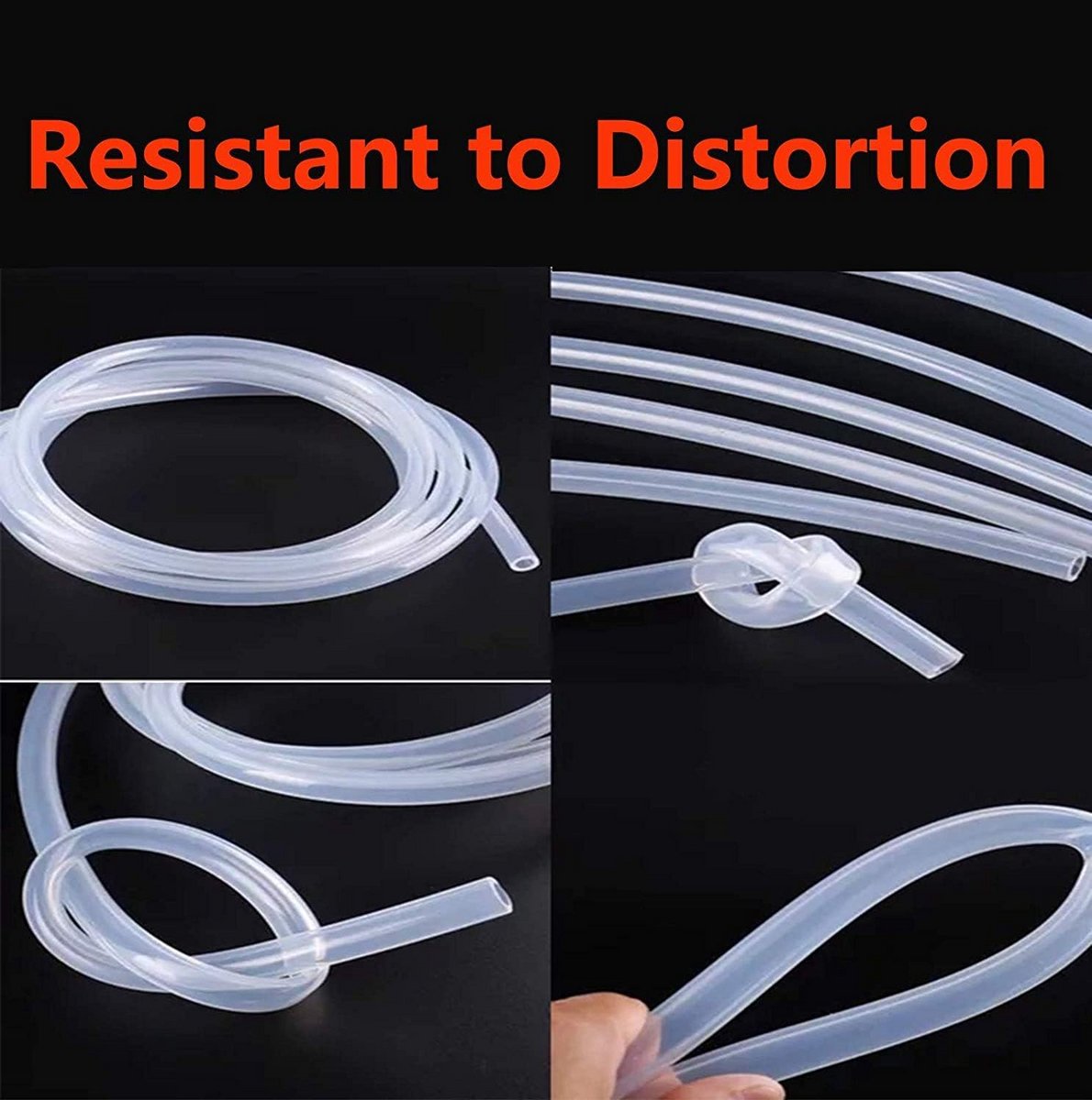 Flexibele Siliconen Slang Food Grade - 4mm Binnenmaat x 7mm Buitenmaat - 50 Meter Transparant