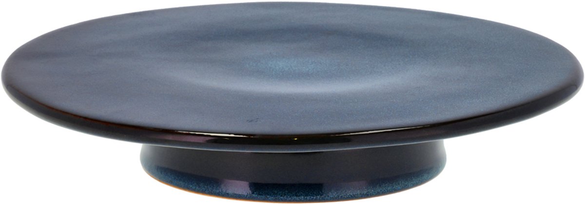 BITZ Taartplateau op voet Dia. 30 x 5,5 cm Donkerblauw