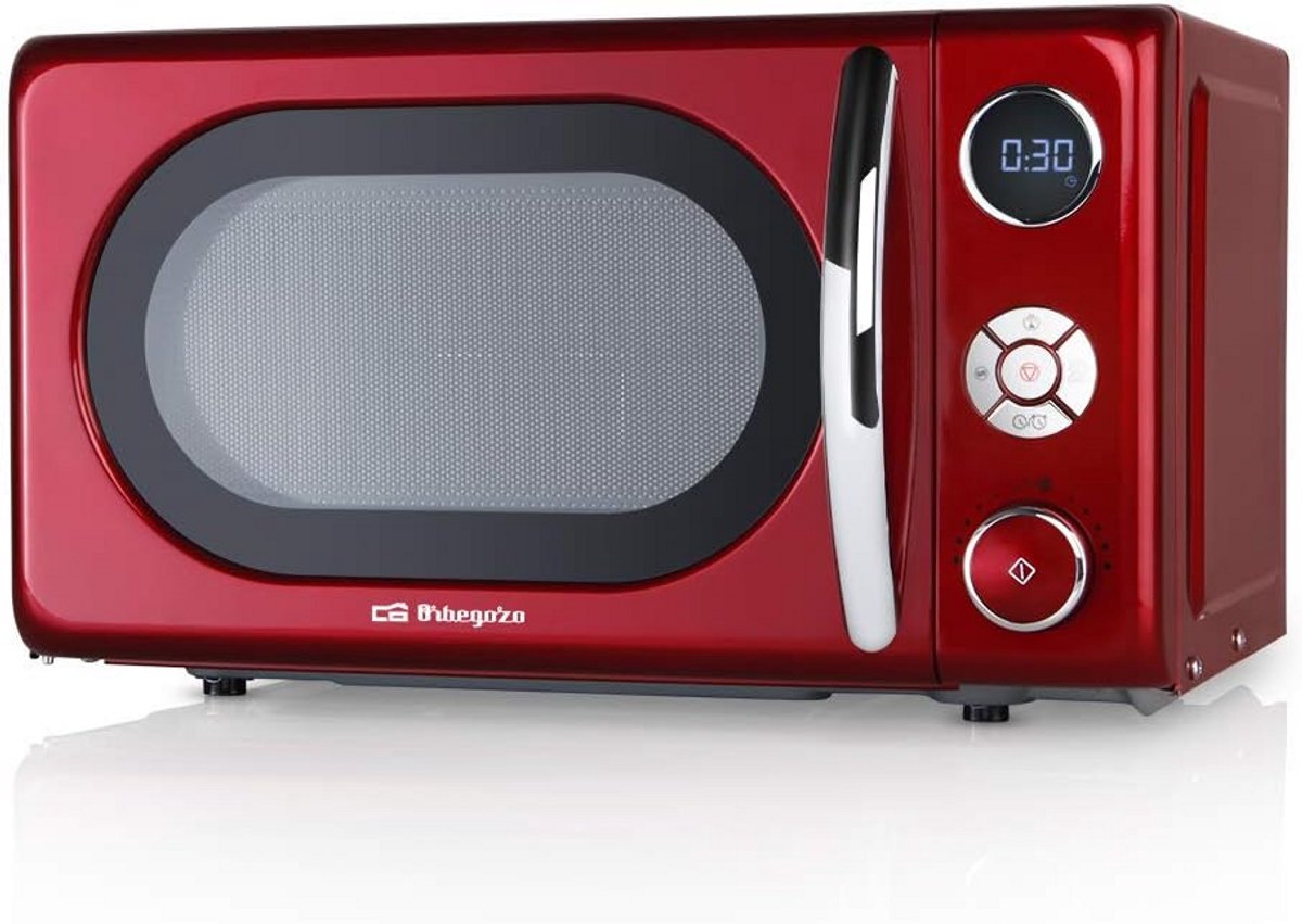 Magnetron met Grillfunctie 20 Liter Inhoud 700W Digitaal Display & 8 Automatische Menu's