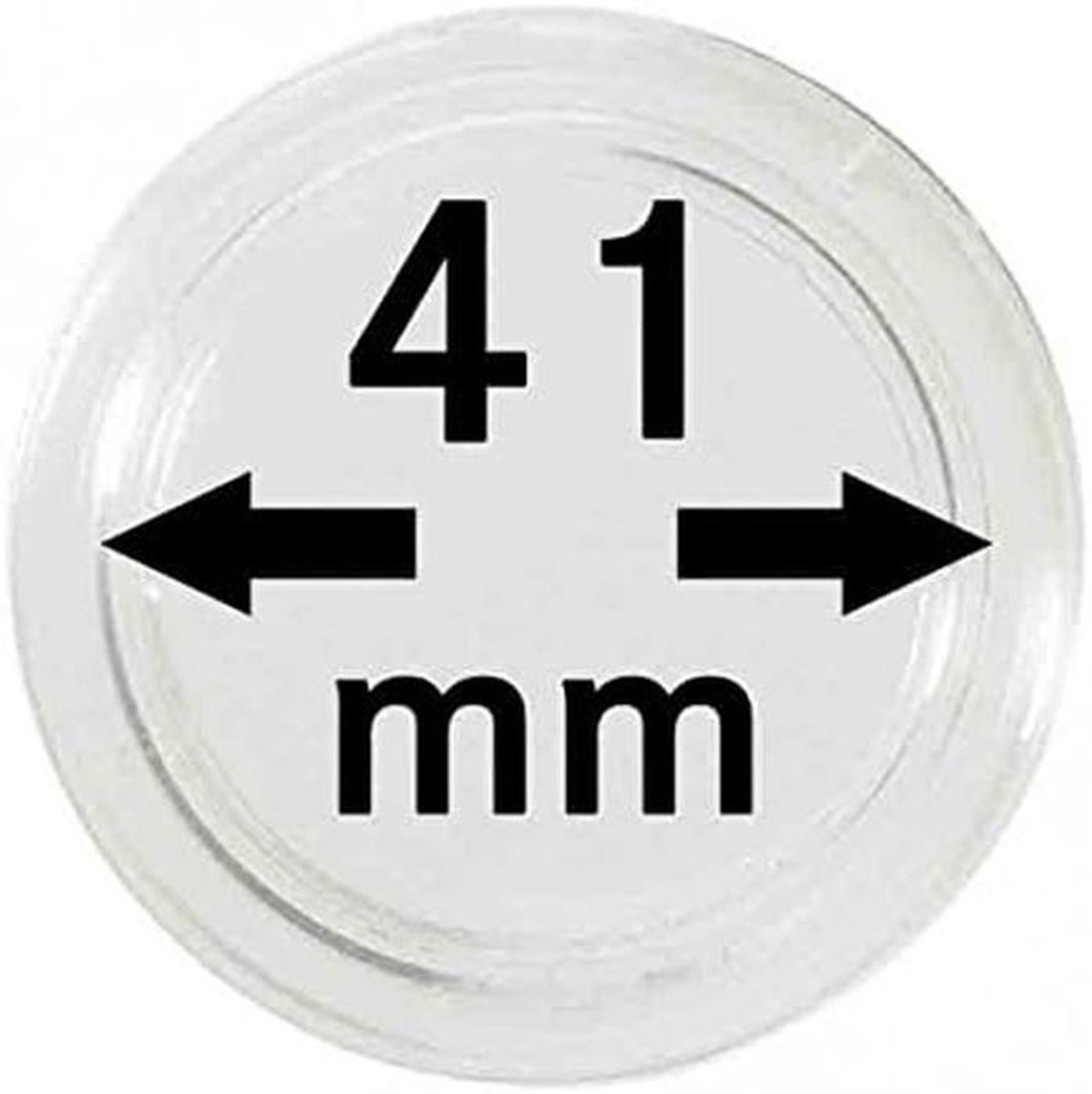 10 Stuks Muntcapsules Rond Binnendiameter 41 mm - Krasbestendig