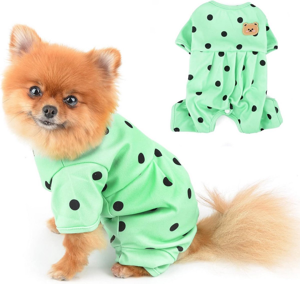 Lieve Stippen Hond Jumpsuit voor Lente en Zomer Comfortabele Pyjama voor Puppy en Kat