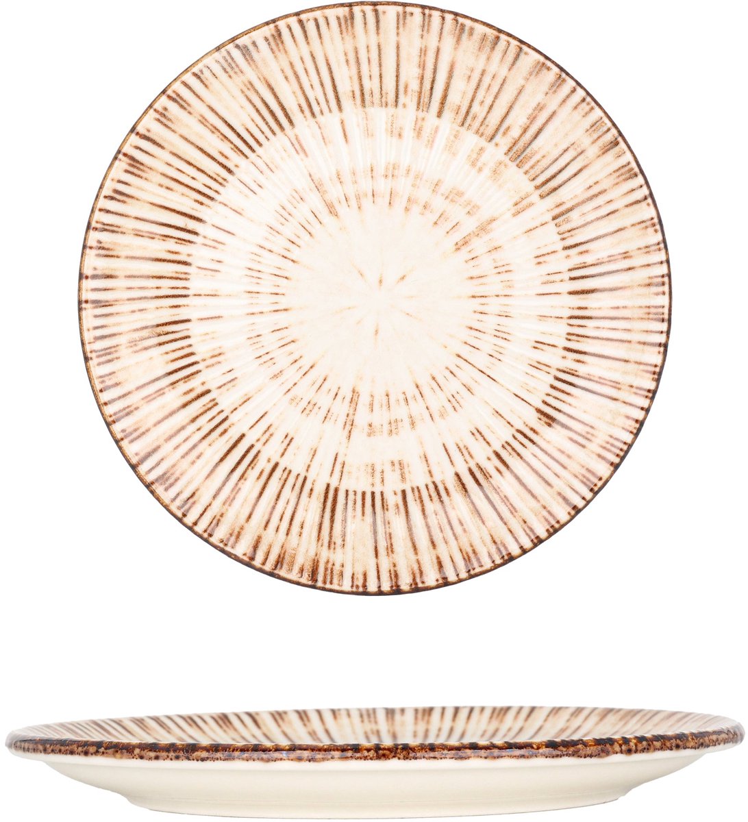 By Bone Dessertbord - Legna - Porselein - 15 cm - set van 6