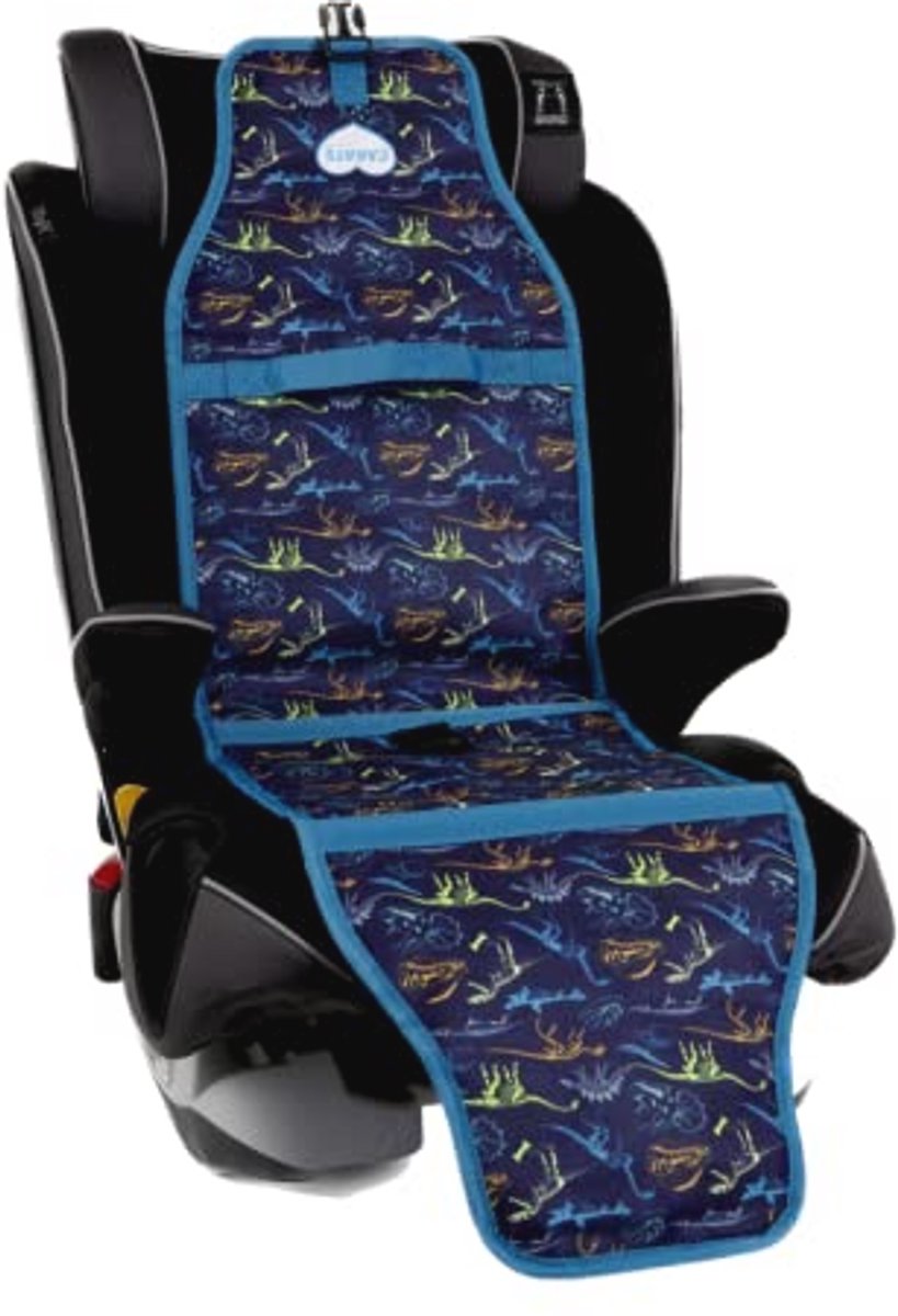 Autostoelkoeler voor baby - Koelpad voor autostoel (Dino Blue)