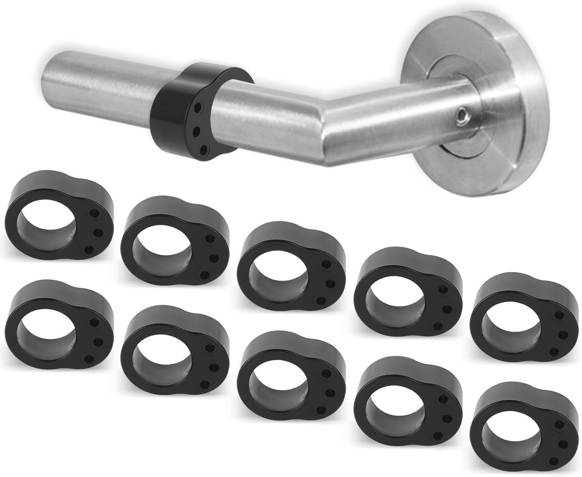 10 Stuks Deurstoppers - O-vormige PVC Klinkbuffer voor Bescherming