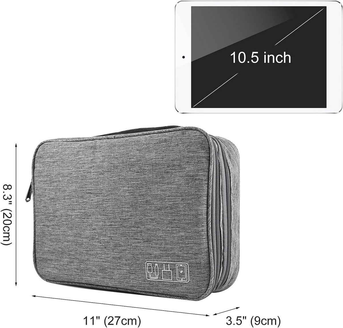 Universele Elektronica Accessoires Organizer Tas - Waterdicht en Draagbaar voor Kabels, Opladers en Powerbanks – foto 5