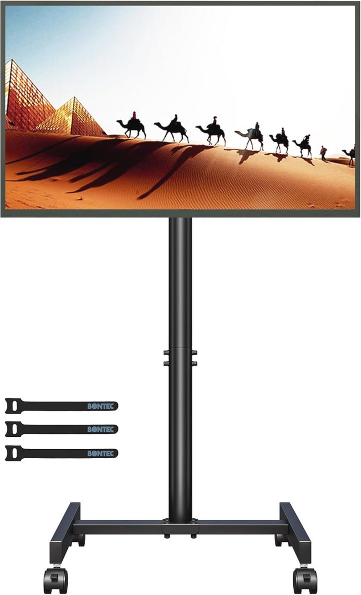 Verstelbare Mobiele TV-Stand voor 13-42 Inch Televisies met Wielen, Max. VESA 200x200mm, tot 20kg