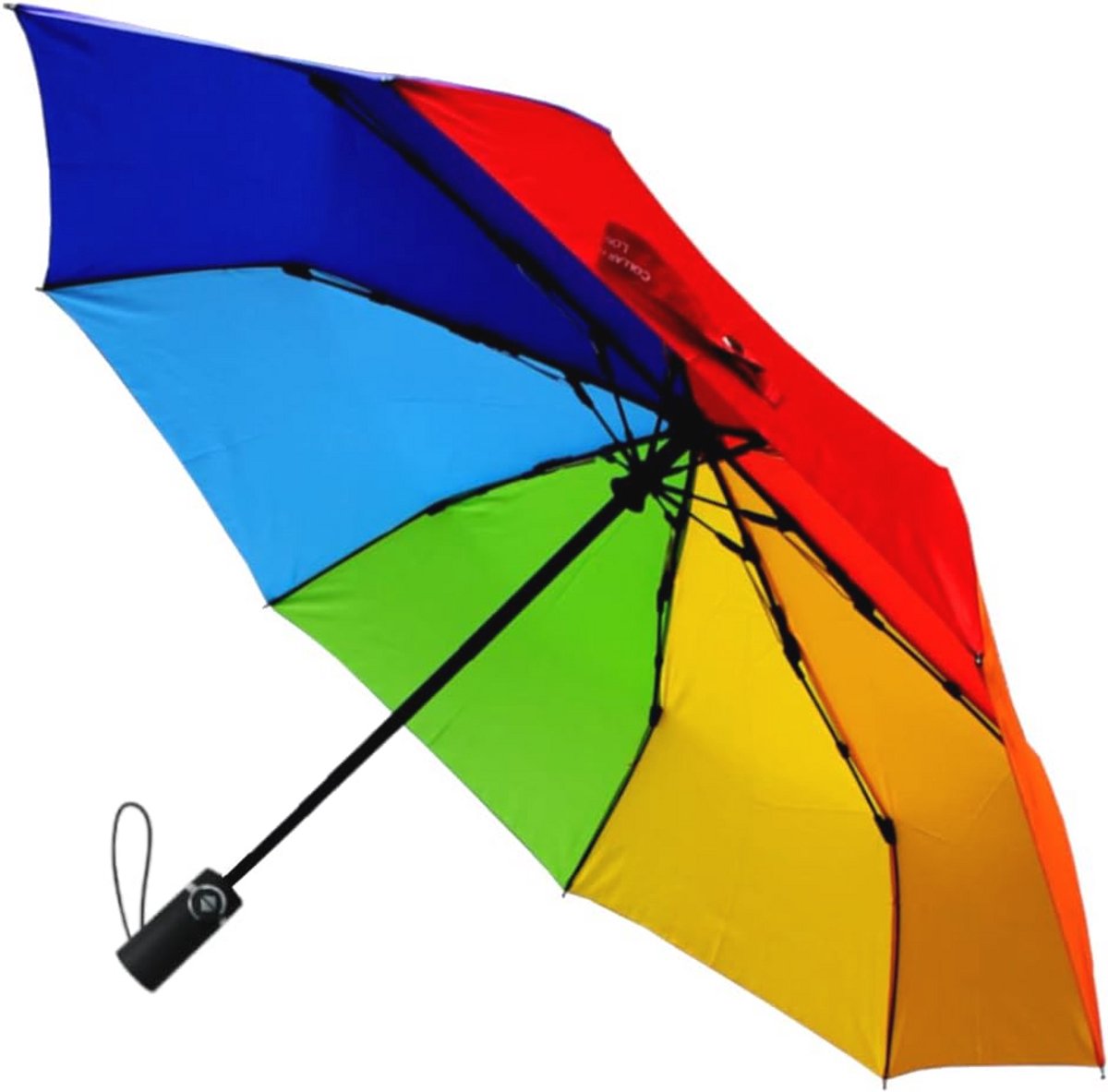 Winddicht 80 km/u StormDefender - Glasvezel Frame - Sterke Compact Kleine Opvouwbare Paraplu - Automatisch Openen en Sluiten - Regenboog Scherm - Robuust Metaal_AIQMN — cadeau in Sport & Outdoor - foto 3