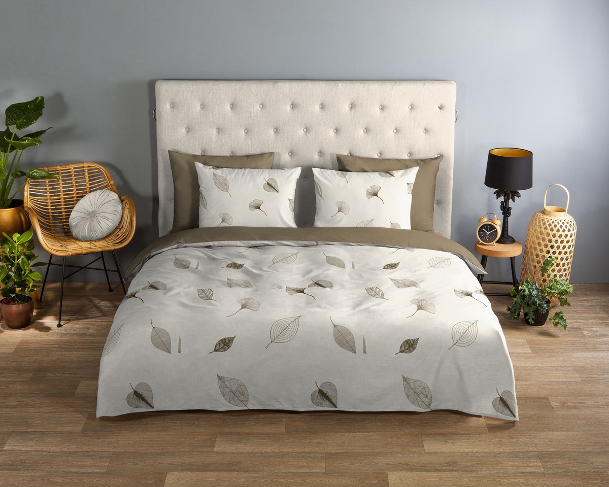 Good Morning dekbedovertrek veren - Lits jumeaux 240x200/220 cm - Ecru - 100% Katoen renforce