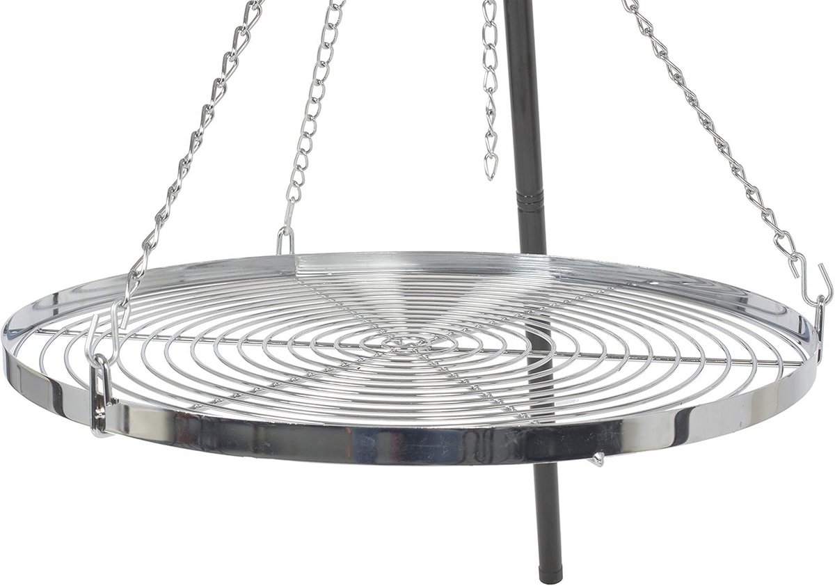 Statief Grill met Verstelbare Hangende Grill voor Buiten