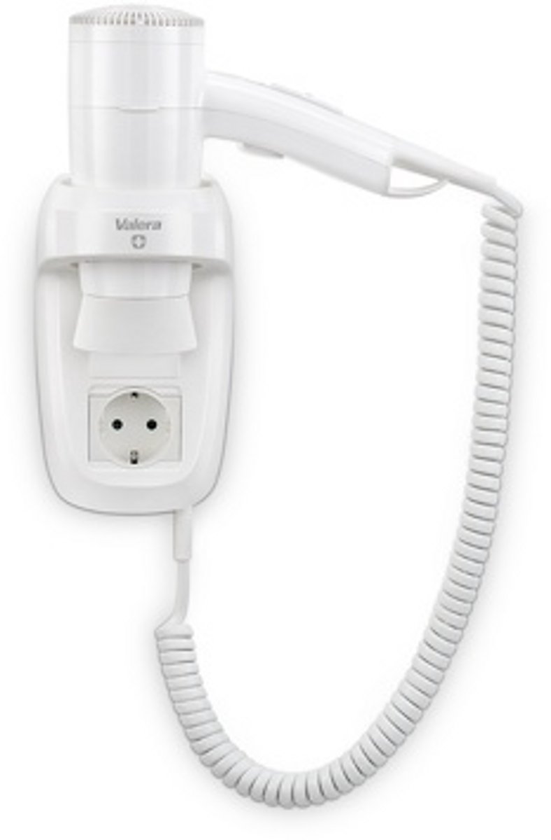 Valera Premium Smart 1200 Socket wandhaardroger in wit kunststof