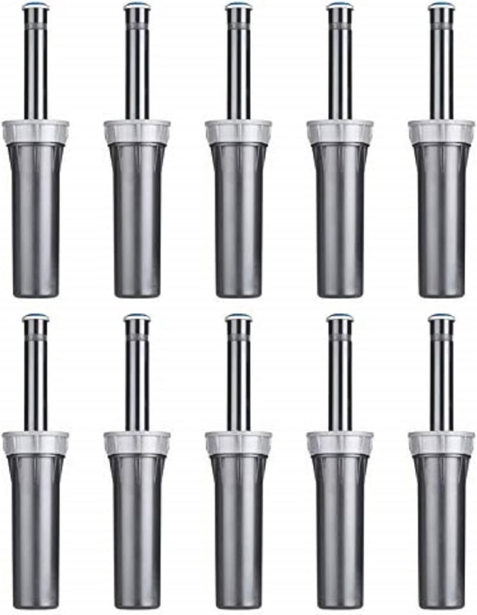 Verzonken Sproeier Set van 10 - 10 cm Stijger, Zwart