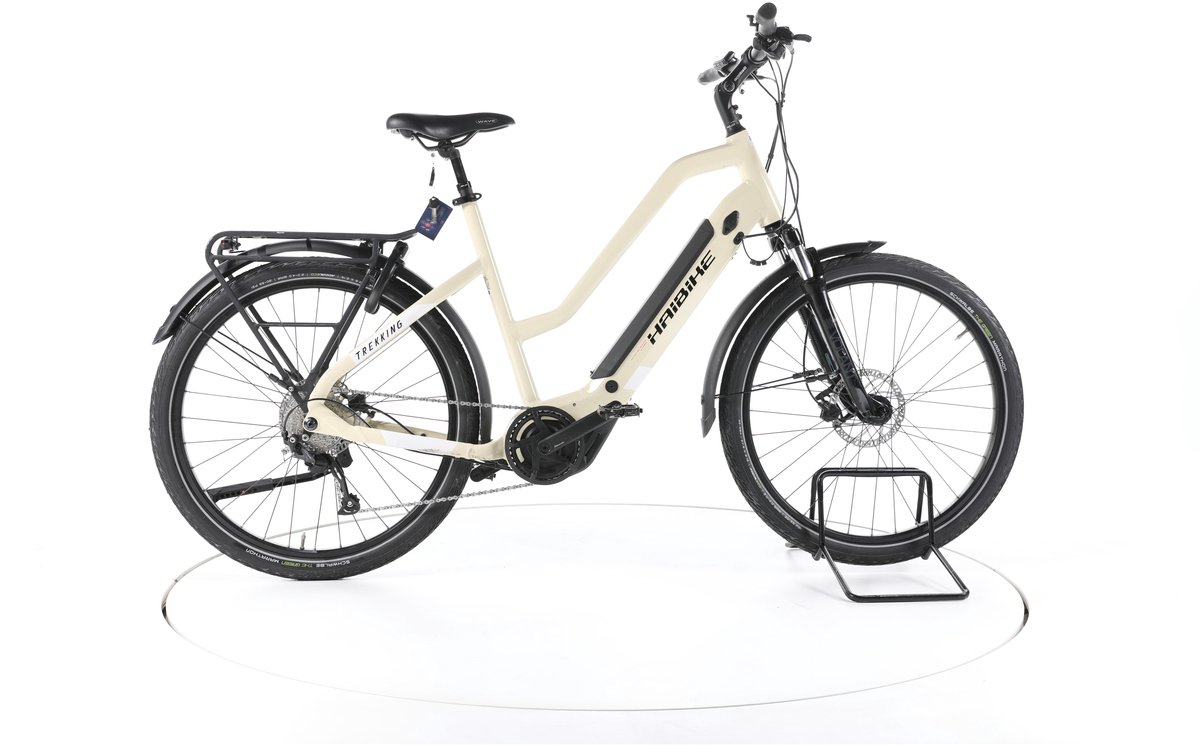 HAIBIKE Trekking 4 Elektrische trekkingfiets Yamaha Accu 500Wh 28 beige Pro