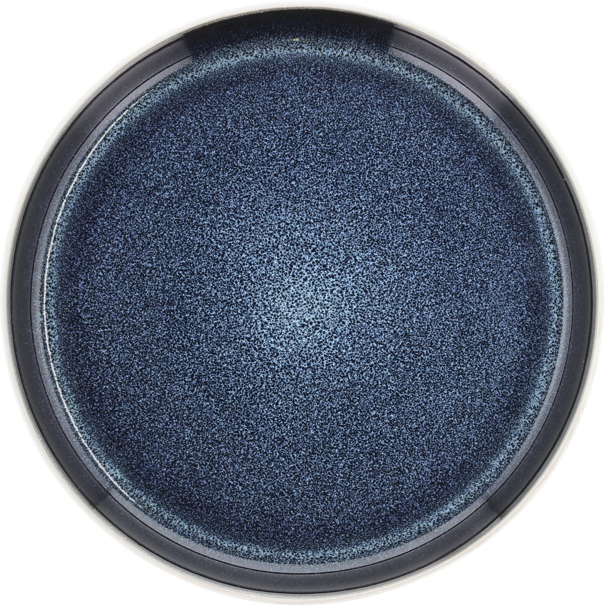 BITZ Gastro Bord Dia 21 x 2 cm Wit/Donkerblauw
