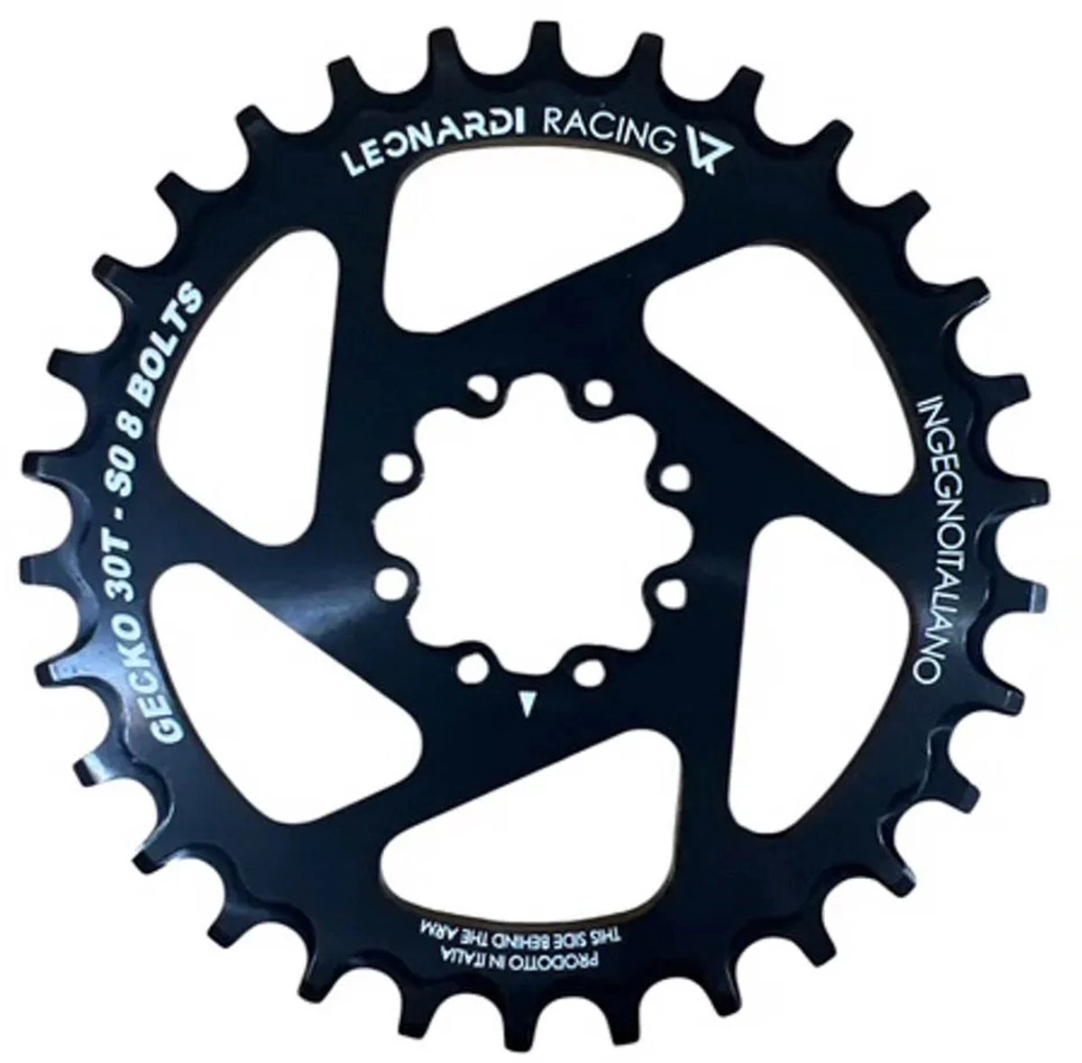 Leonardi Racing Gecko Sram S0 8b Kettingblad Zilver 36t