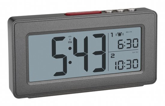 TFA 60.2544.02 Sveglia digitale Rettangolo Bianco Plastica 0 50 °C F °C