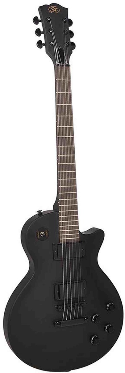 Elektrische gitaar - SX EE3S-SBK - LP Studio-stijl - Set Neck - 2x Humbucker - Basswood body - Satijn Zwart