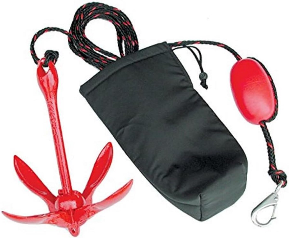 XL Grapnel Anker Systeem Inclusief 25ft Touw en Boei voor Boot en Watersport