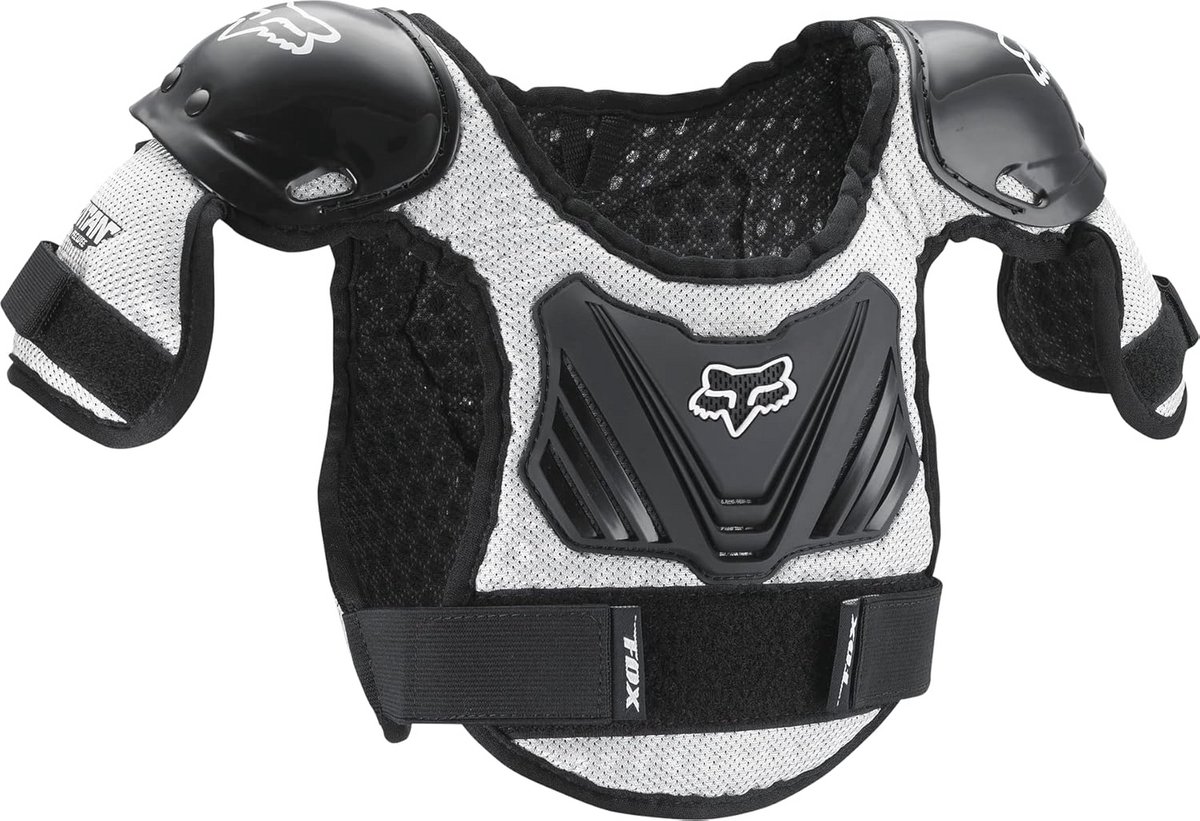 Peewee Titan Roost Deflector voor Jongeren - M/L - Zwart/Zilver