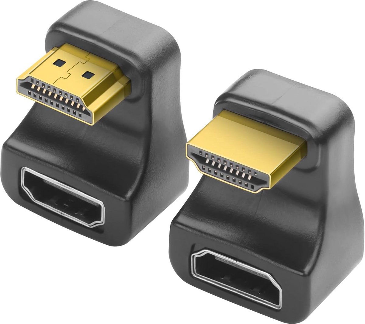180° HDMI Adapter - U-vormige Extensie voor 8K en 4K - Plug met LED Display