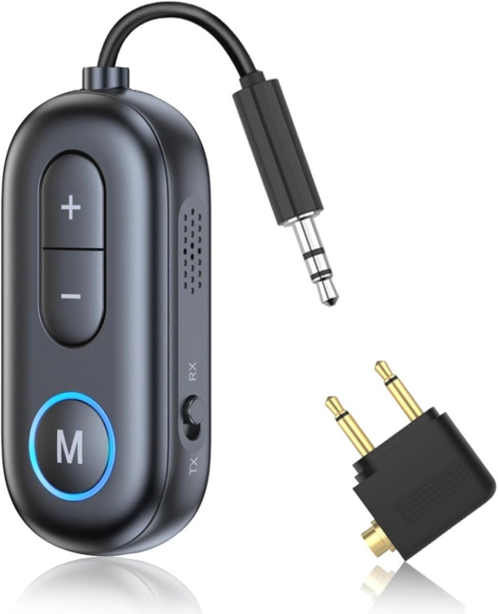 Bluetooth-adapter 2-in-1 voor TV en Auto - AUX Zender en Splitter