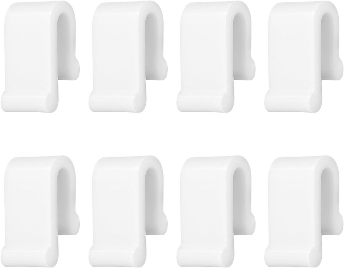 8st Siliconen Dekselbeschermerclips voor Dutch Ovens - Stapelbare Potdekselbeschermers in Wit
