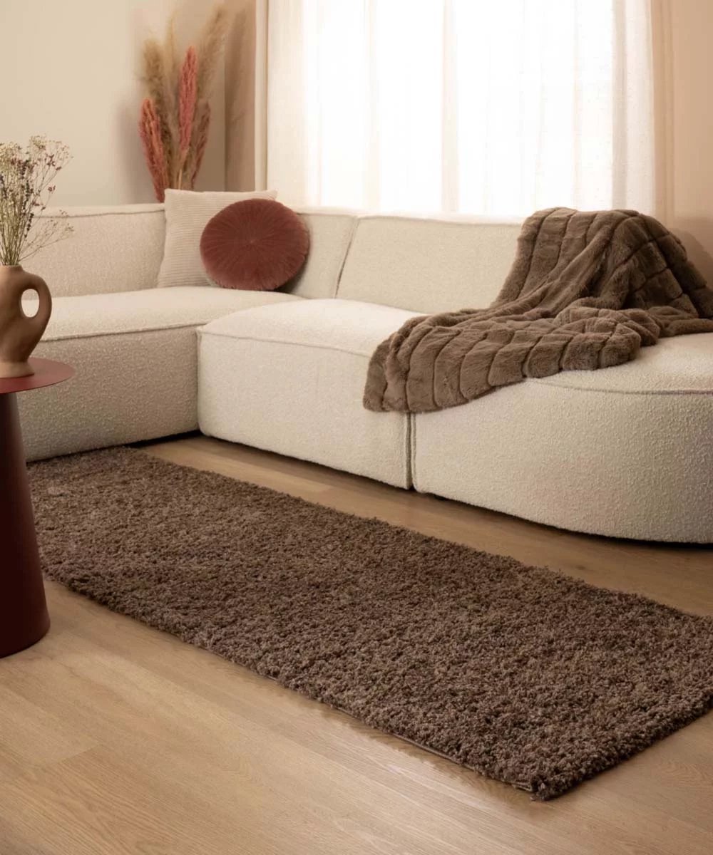 Hoogpolige loper - Shaggy Trend taupe 80x300