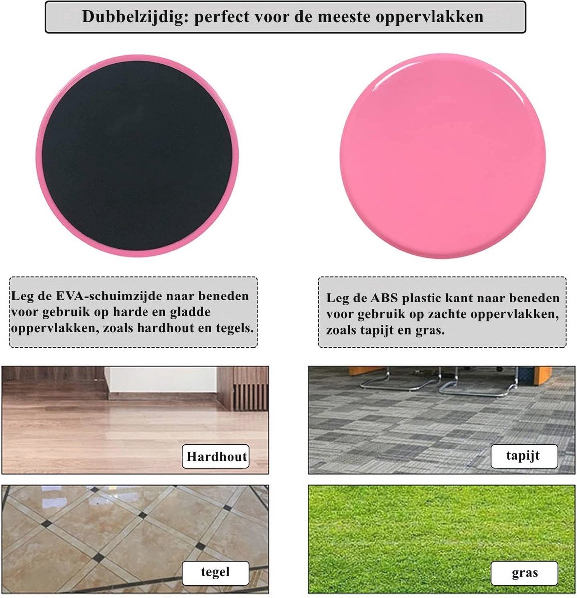 Dubbele Fitness-Sliders voor Buikspieren en Full-Body - afbeelding 2