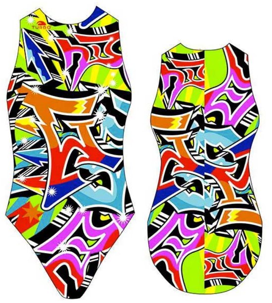 Maillot de bain Turbo Graffiti Multicolore L Femme