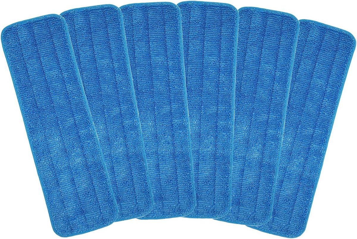 Herbruikbare Microfiber Mop Pads 18 inch voor Efficiënte Vloer Reiniging (6 Pack)