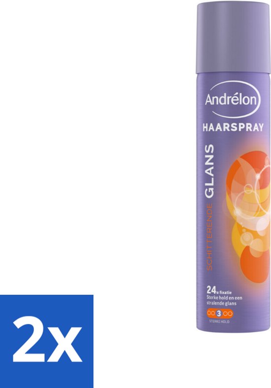 Andrélon - Glans - Haarspray - 250 ml - Voordeelverpakking - 2 stuks