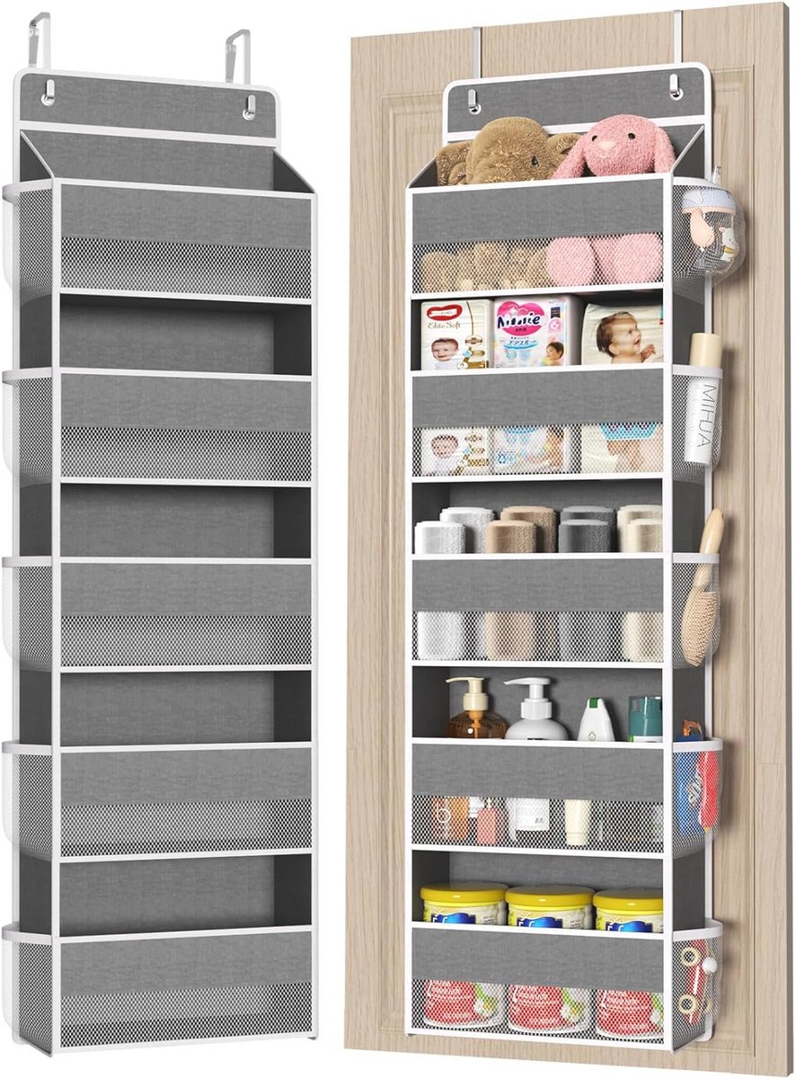 Deurorganizer met 5 Vakken - Hangkast Organizer voor Slaapkamers, Keukens en Badkamers