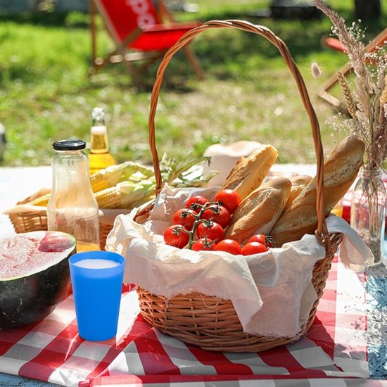 Allecta - Herbruikbare plastic bekers - 260 ml - Kinderen - Buiten - Picknick - Camping — afbeelding 2