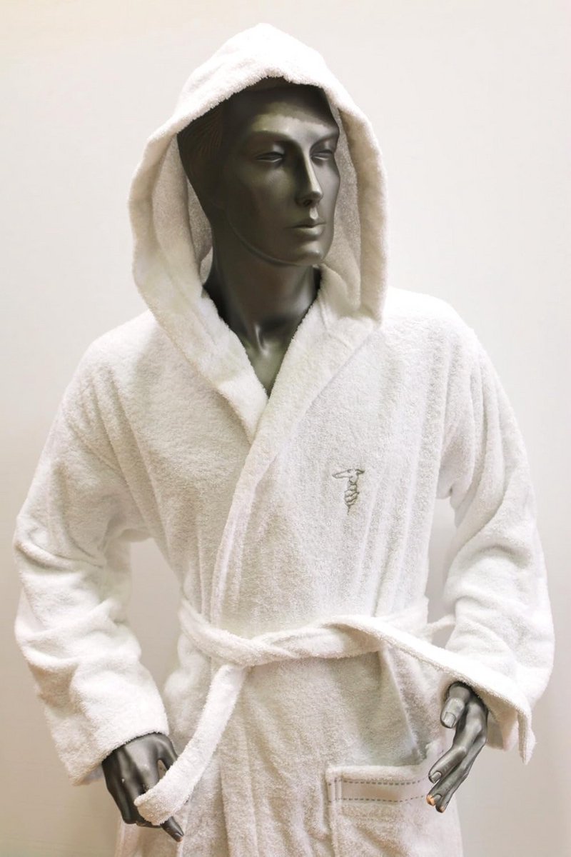 Luxe Unisex Badjas met Capuchon van Zacht Katoen Spons