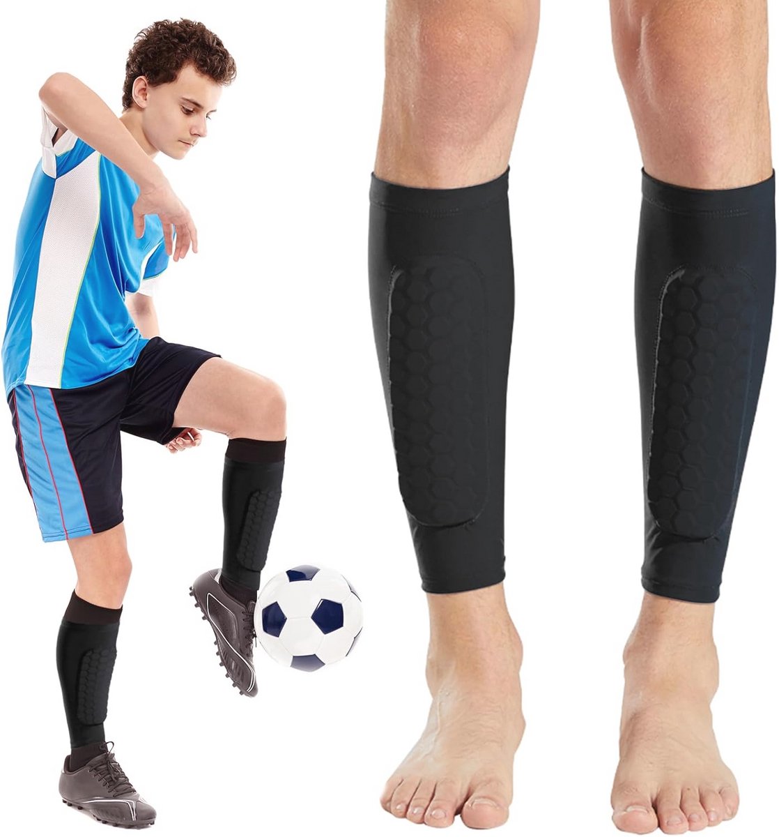 Professionele Crashproof Voetbalscheenbeschermers voor Jeugd en Volwassenen