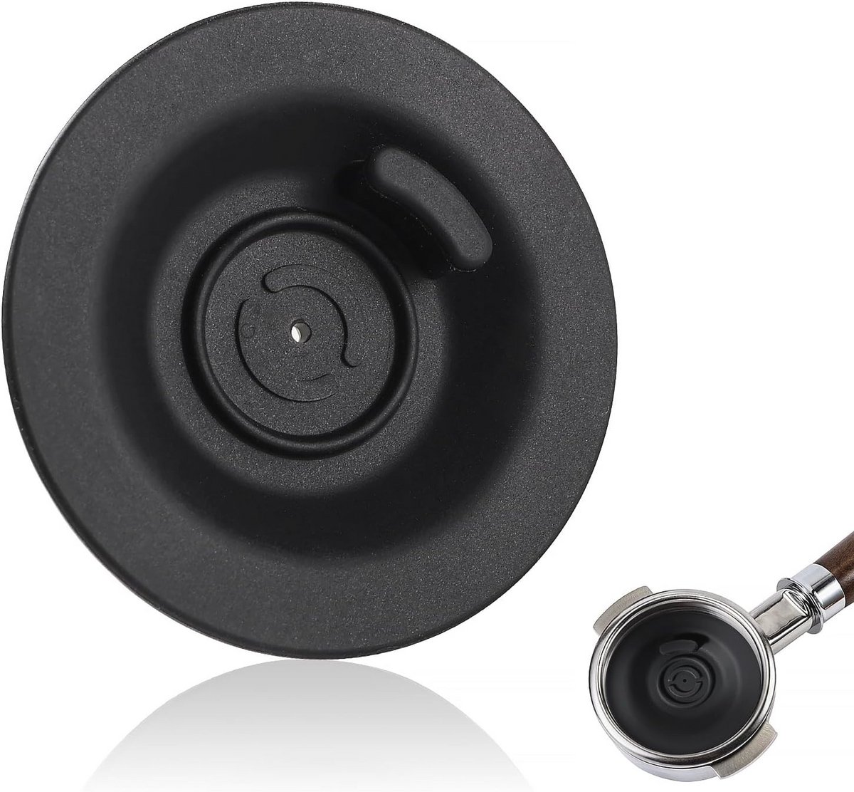 54mm Silicone Espresso Reinigingsschijf met Gat - Backflush Tablet en Reinigingspad voor Koffiemachine