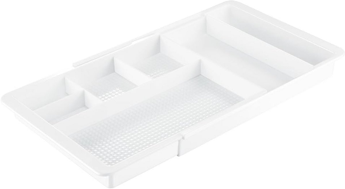 Cosmetica-organizer met uittrekbare schuifladen van kunststof - Wit