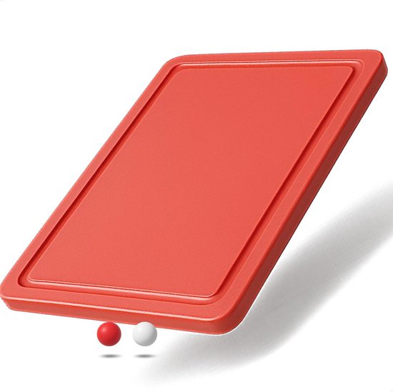 Doorzichtige acryl snijplank met tegenlip, antislip keukenborden, groot