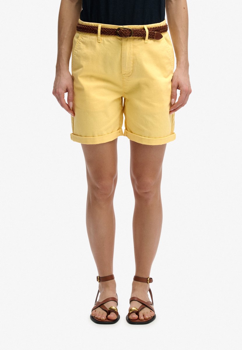 Superdry Chino Shorts Dames Korte broeken Geel