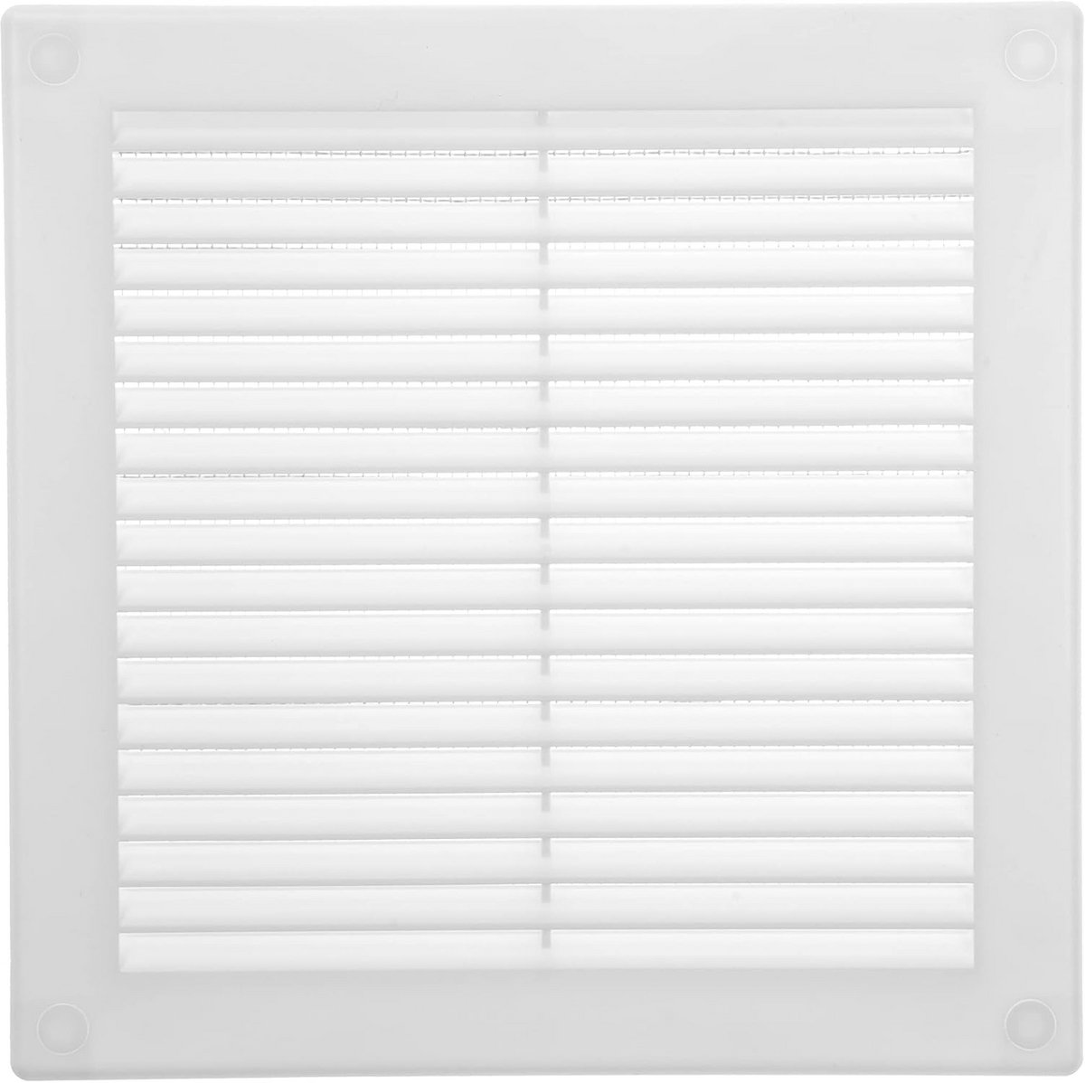 Kunststof Plat Vierkant Ventilatierooster 11,4 x 11,4 cm - Luchtdeflector HVAC 15,2 x 15,2 cm