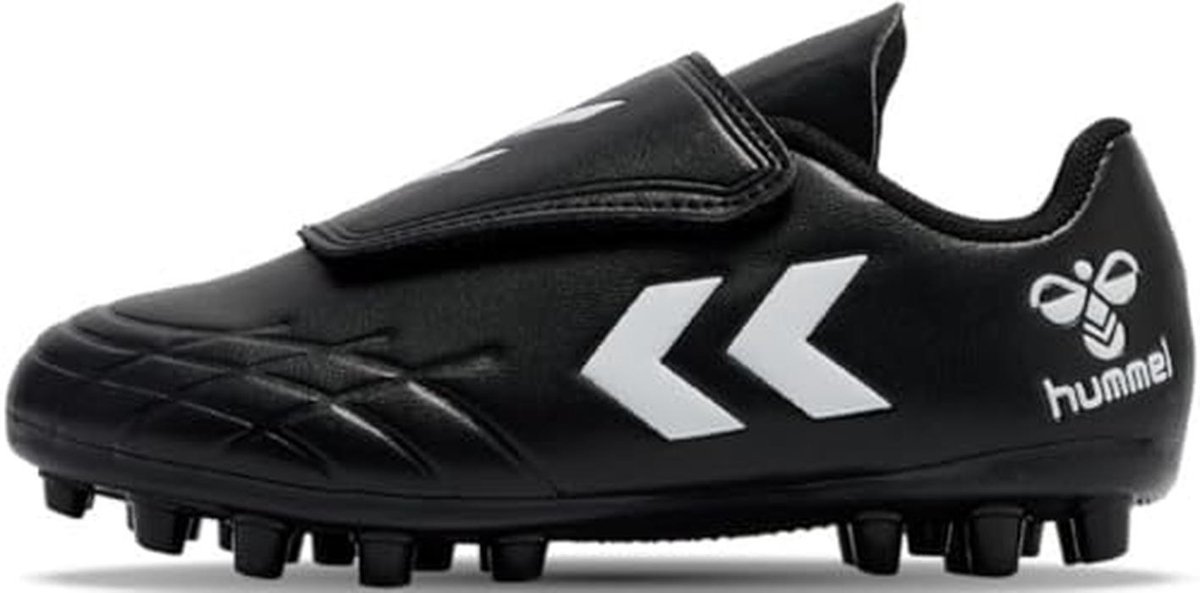 Kindervoetbalschoenen met klittenbandsluiting zwart