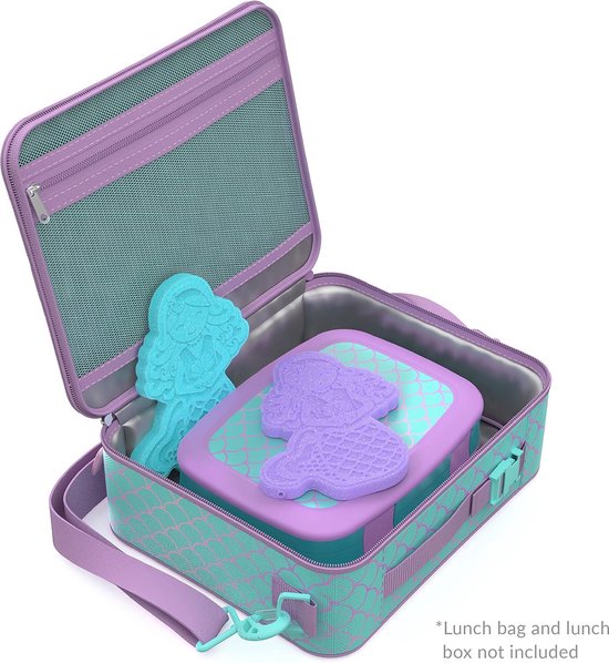 Set van 4 Dunne Herbruikbare Koelelementen voor Lunchtrommel en Koeltas - Glitter Design van Merkloos — afbeelding 5