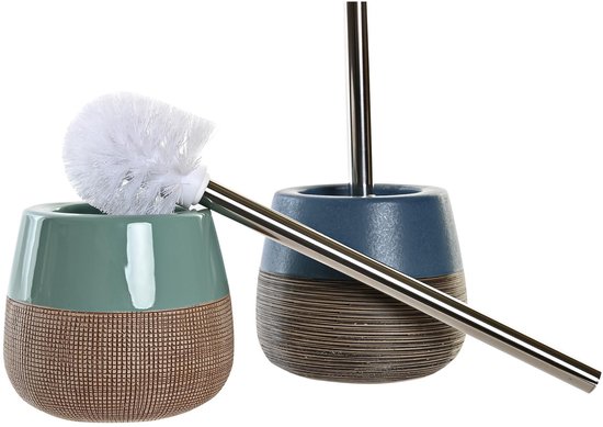 Articles - Brosse WC avec support polystone vert menthe 36 cm