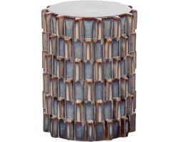 WOOOD Axu Decoratieve Bijzettafel - Keramiek - Grijsblauw - 45x35x35