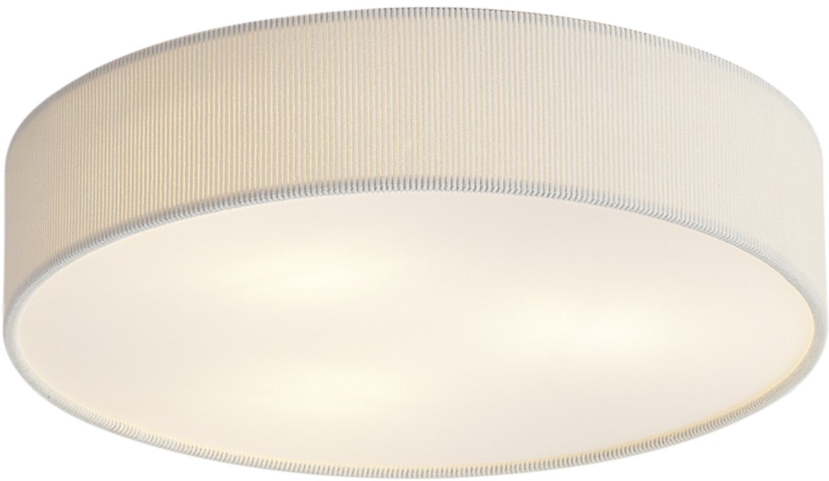 QAZQA luz - Moderne Plafondlamp - 3 lichts - Ø 46 cm - Wit - Woonkamer