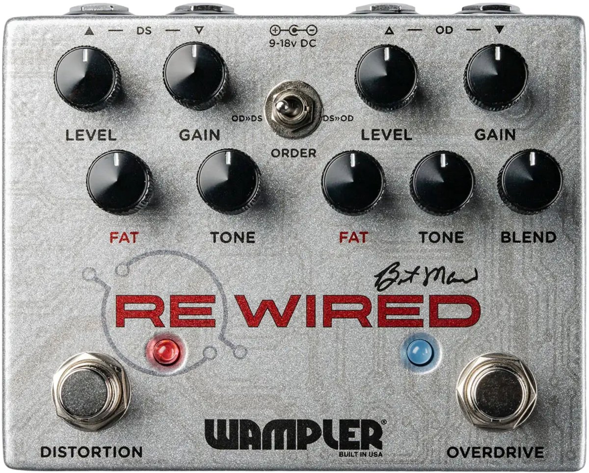 Wampler ReWired Brent Mason Overdrive/Distortion - Distortion voor gitaren