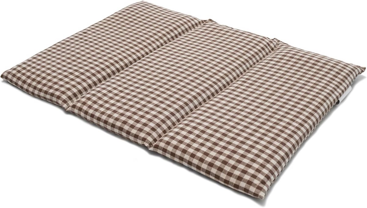 Groot Korrelkussen 40x30 cm 3-Kamers Bruin-Wit Warmte Koudebehandeling Wellness Kussen