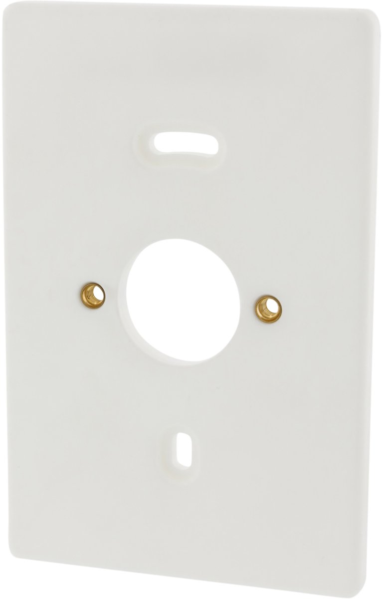 Attema montageplaat dubbel met inserts met label wit