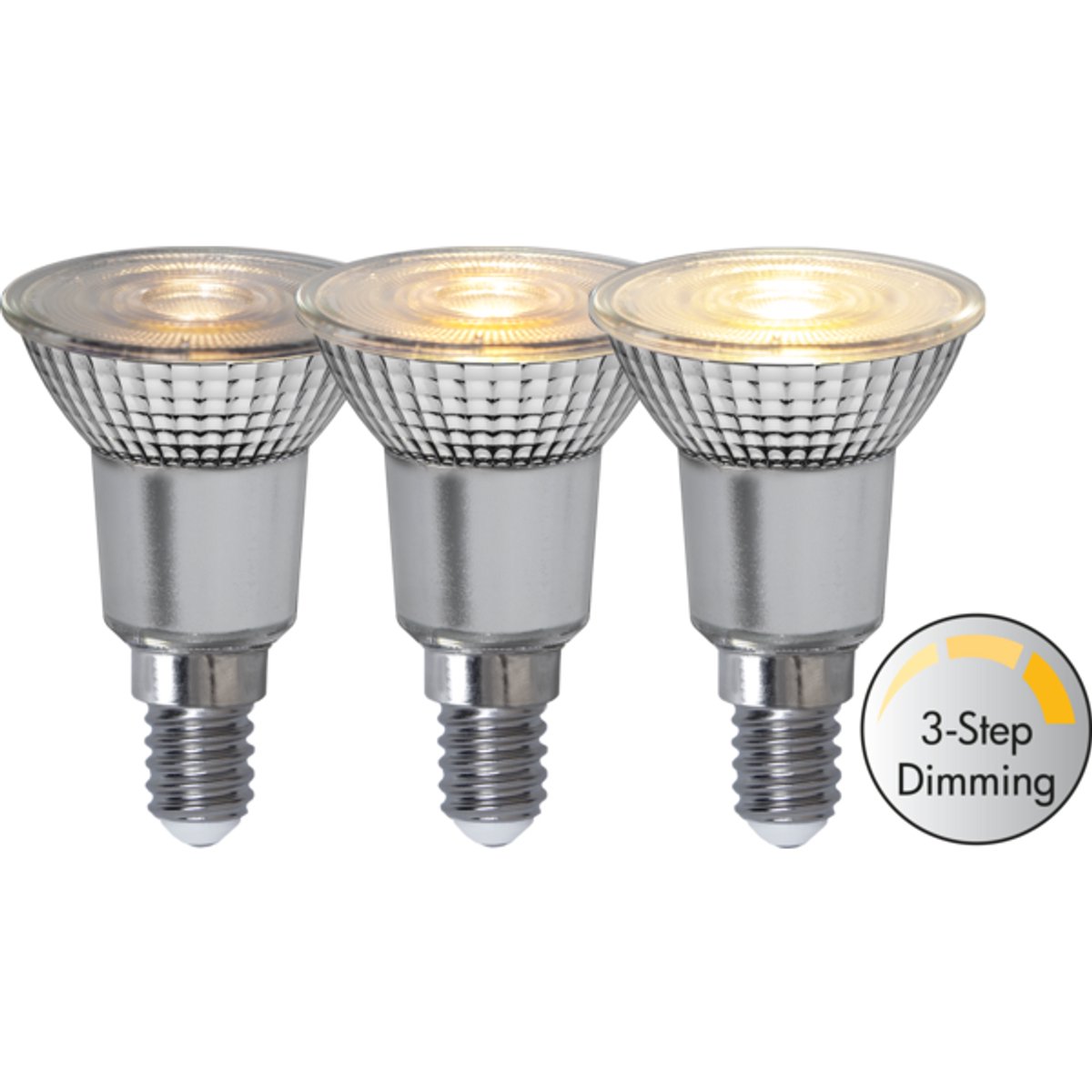 3 standen- Spot - E14 - 4W - Extra Warm Wit - 2700K - Dimbaar
