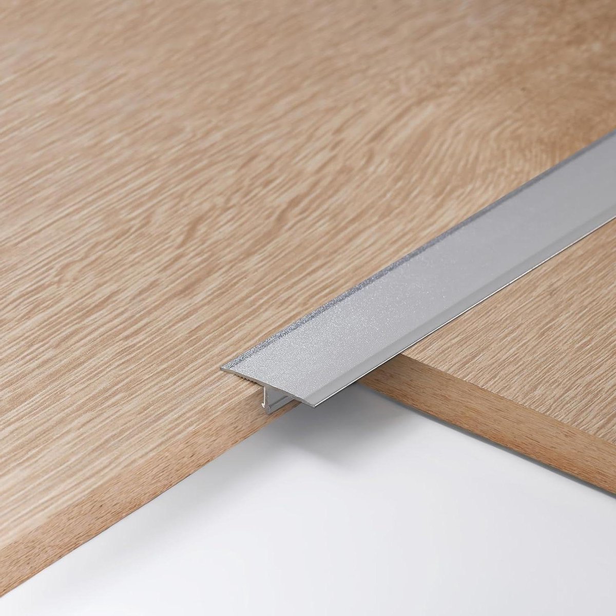 Aluminium T-mouding Vloerovergangsstrip 3 delig - Voor Laminaat Vloeren - Vloerrandafwerki